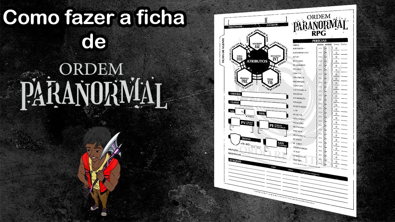 Como fazer a ficha de Ordem Paranormal