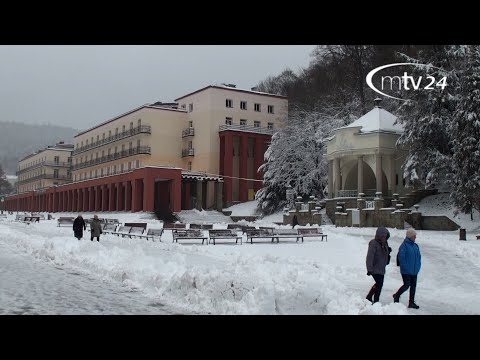 Krynica Zdrój w zimowej szacie
