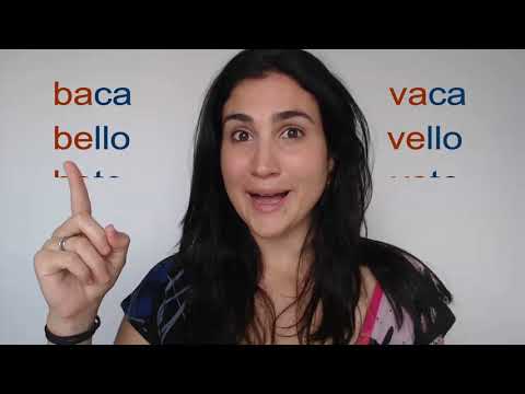 Spanish pronunciation: B, V and P