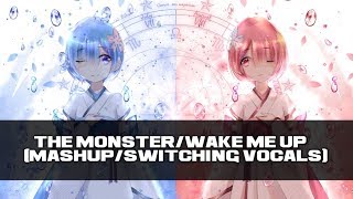 『Nightcore』- The Monster/Wake Me Up (Mashup/Switching Vocals)