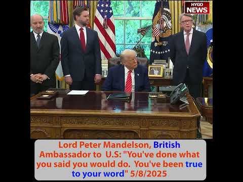 Trump Announces 'Breakthrough Trade Deal with the UK'; British Ambassador: 'You've Been True to Your Word -- We Were First'