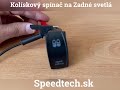 Spínač kolískový 12V / 24V - 2x ZADNÍ SVĚTLA s LED podsvietením (37x21mm) Rocker2 - Video Youtube