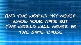 Matthew West World Changers (Lyric Video)