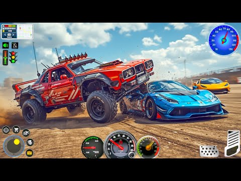 Rally Cars Crashing Arena Demolition Derby Battle Armored Car Racing Simulator - Android Gameplay.
