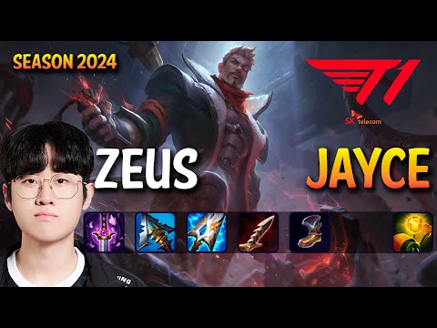 T1 Zeus JAYCE vs WUKONG Top - Patch 14.5 KR Ranked CHALLENGER | lolrec