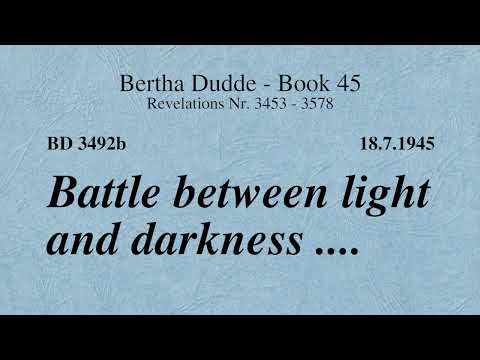 BD 3492b - BATTLE BETWEEN LIGHT AND DARKNESS ....