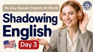Business English Shadowing | Day 3 Small Talk at Work | Shadowing English Speaking Practice