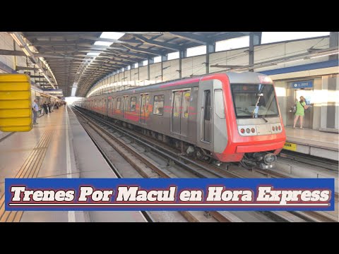 Trenes Por Macul en Hora Express "Estacion Comun"/Metro De Santiago-Linea 4