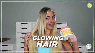 Garnier Get Glowing Lengths with the NEW Hair Food Pineapple anuncio