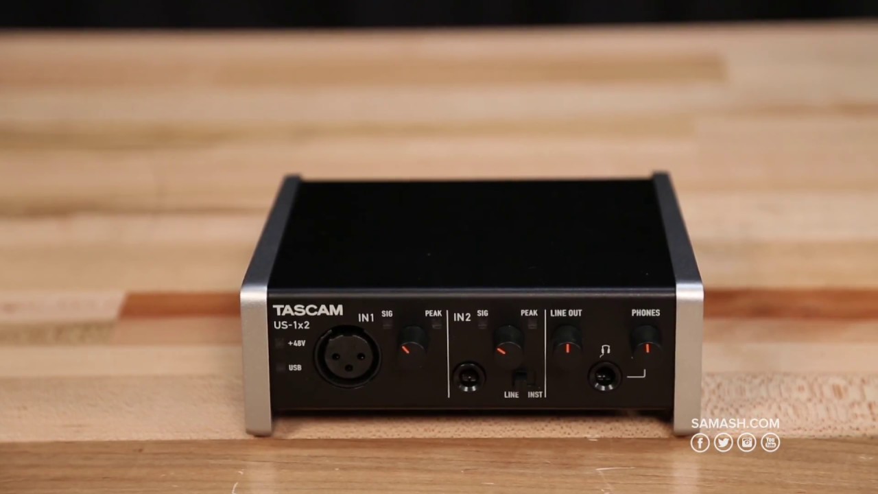 Аудиоинтерфейс Tascam US-1x2
