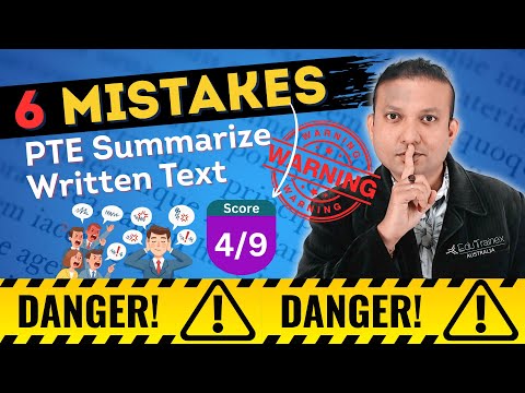 These 6 Mistakes Will Destroy Your PTE Summarize Written Text Score