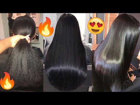 🔥😍💎 GORGEOUS NEW SHINY SILK PRESS ON NATURAL HAIR...