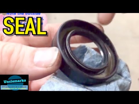 How to replace leaking trans axle seal on front wheel drive