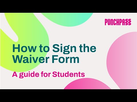 How to Sign the Waiver