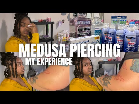 MY EXPERIENCE GETTING MY MEDUSA PIERCING! 🫣 (REAL FOOTAGE) + Tips!!