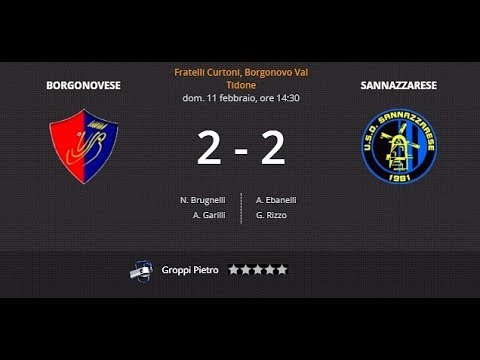 Borgonovese Vs Sannazzarese 2 - 2