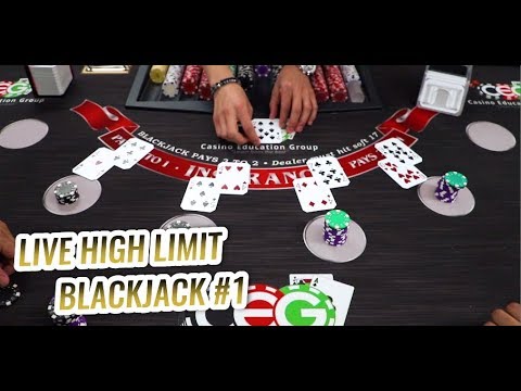 HIGH LIMIT BLACKJACK with High Limit Las Vegas Dealer - $15000 Blackjack Session
