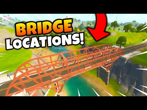 Fortnite COLORED STEEL BRIDGES Locations Guide! Week 2 Challenges (Ride a Motorboat Under Bridges)