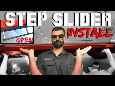 Drop Down Steps for Jeep Wrangler or Gladiator - Rock Slide Engineering Steps