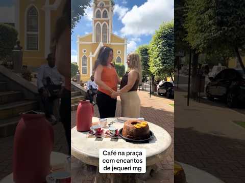 Café na praça com a  Primeira -Dama  Luciana Brumano