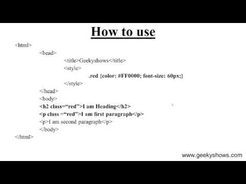 Universal Style Class in CSS Hindi