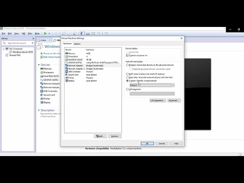 إعدادات الشبكة في برنامج vmware NAT ، Bridged ، Host only