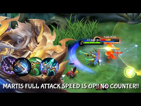 MARTIS FULL ATTACK SPEED NEW META!? YOU MUST TRY THIS!! | Martis Best Build 2023 | Martis Top Global