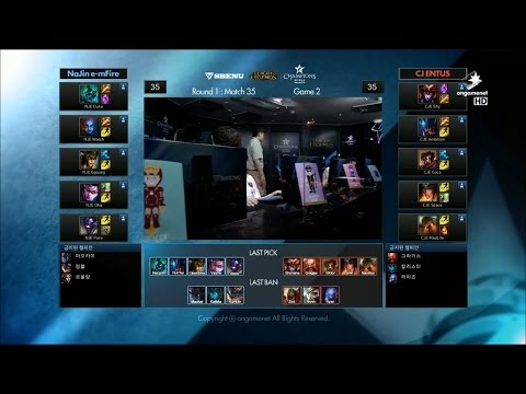 CJ vs NJE Game 2 Highlights - CJ ENTUS vs NAJIN E-MFIRE - Week 5 LCK Champions Korea Summer 2015