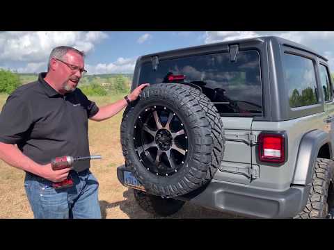 Jeep Tire Carrier - Carry 35 or 37 Inch Tall Tires - ReadyLIFT