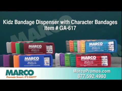 Kidz Bandage Dispenser with Character Bandages