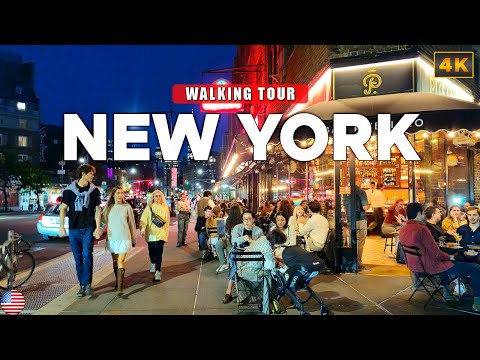 NEW YORK Walk - Manhattan Nightlife Area West Village 4K Walking Tour