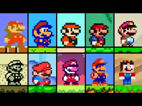 Evolution of MARIO in Super Mario Bros. Remastered