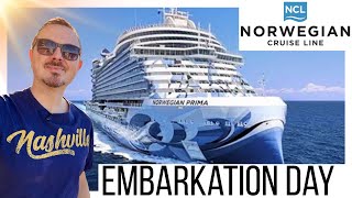 7 Nights onboard Norwegian Cruise Line Prima: Embarkation Day 