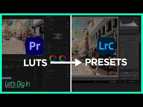 How to CONVERT a LUT into a LIGHTROOM Preset | 2021 Premiere Pro, Lightroom, and Photoshop