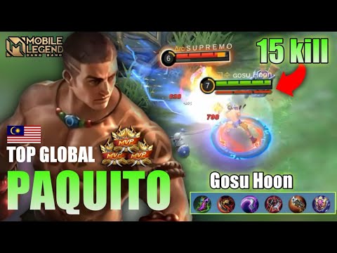 Paquito Manny Pacquiao | Jungler Former Top Global Paquito perfect Gameplay by Gosu Hoon MLBB