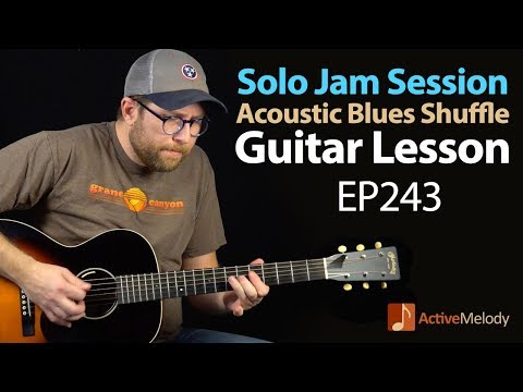 Have your own jam session in this solo Acoustic Blues Guitar Lesson - EP243