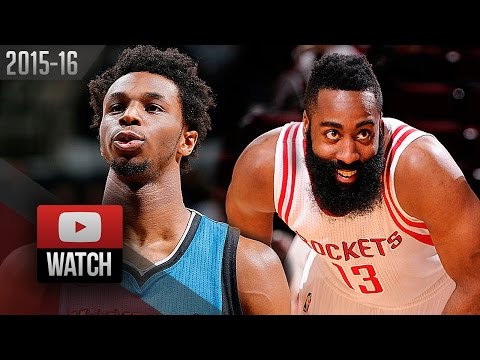 James Harden vs Andrew Wiggins DUEL Highlights (2016.01.13) Rockets vs Wolves - TOO GOOD!