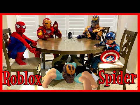 Roblox Spider game as Superheroes | Deion's Playtime Skits