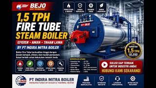  Fire tube steam Boiler /Horizontal fire Tube Steam Boiler/Boiler Lorong Pipa Api Pipa bakar/Steam Drum Boiler/PT INDIRA MITRA BOILER