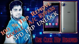 How to remove lyf FRP remove or Google lock bypass in LYF Flame7, Flame7s LS-4005 ?