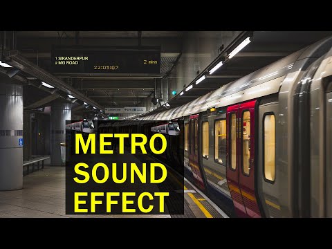 Metro Train 🚄 Sound Effect In High Quality ~ Railway Station Noises