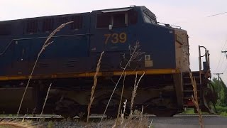preview picture of video 'CSX Train Crossing Gable Avenue'