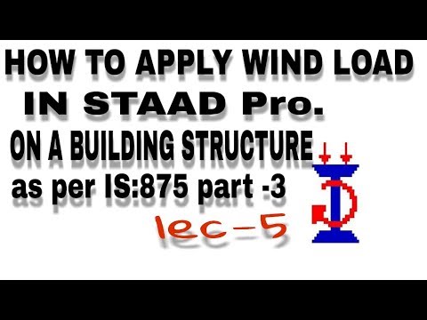 HOW TO APPLY WIND LOAD IN STAAD PRO. ON A BUILDING STRUCTURE