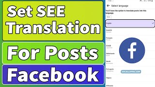 How to Set See Translation on Facebook App (Updated 2023)