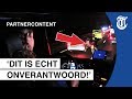 Motorrijder trotseert mega-gladde weg