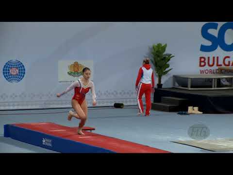 DELOGE Marie (FRA) - 2017 Trampoline Worlds, Sofia (BUL) - Qualification Tumbling Routine 2