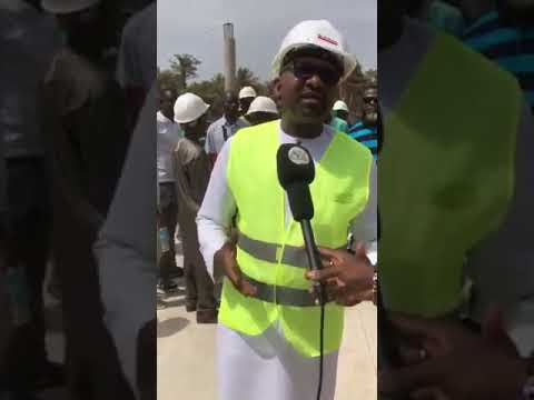 Vice President Dr. Mohamed Juldeh Jalloh visit the ongoing construction site at Lungi Airport