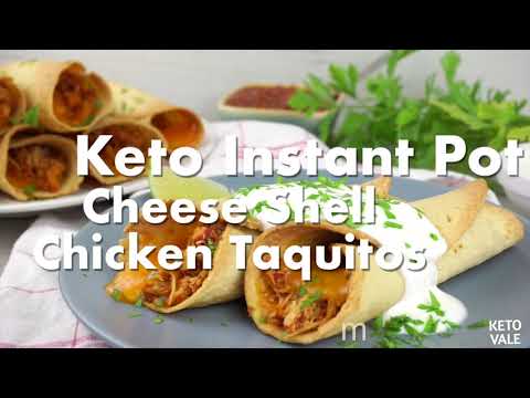 Easy Instant Pot Shredded Chicken For Taquitos Low Carb Keto Recipe