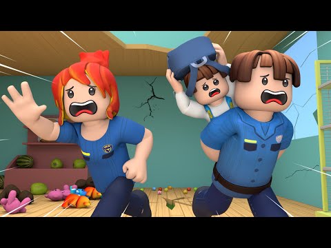 ROBLOX Brookhaven 🏡RP: It’s An Earthquake - In The Supermarket | Earthquake Safety | King Roblox