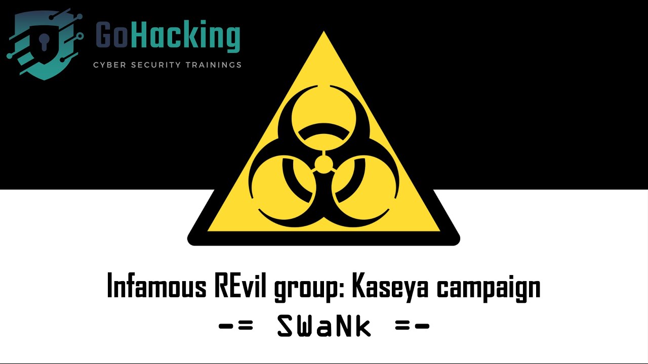 REvil group: Kaseya campaign